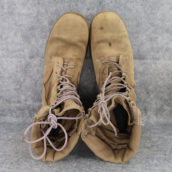 McRae Boots Mens 11.5 Combat Military Hot Weather Tactical Leather Vibram Brown - Picture 9 of 16